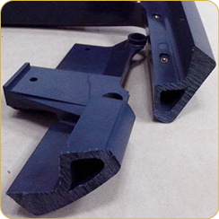 Air assisted plastic molding product