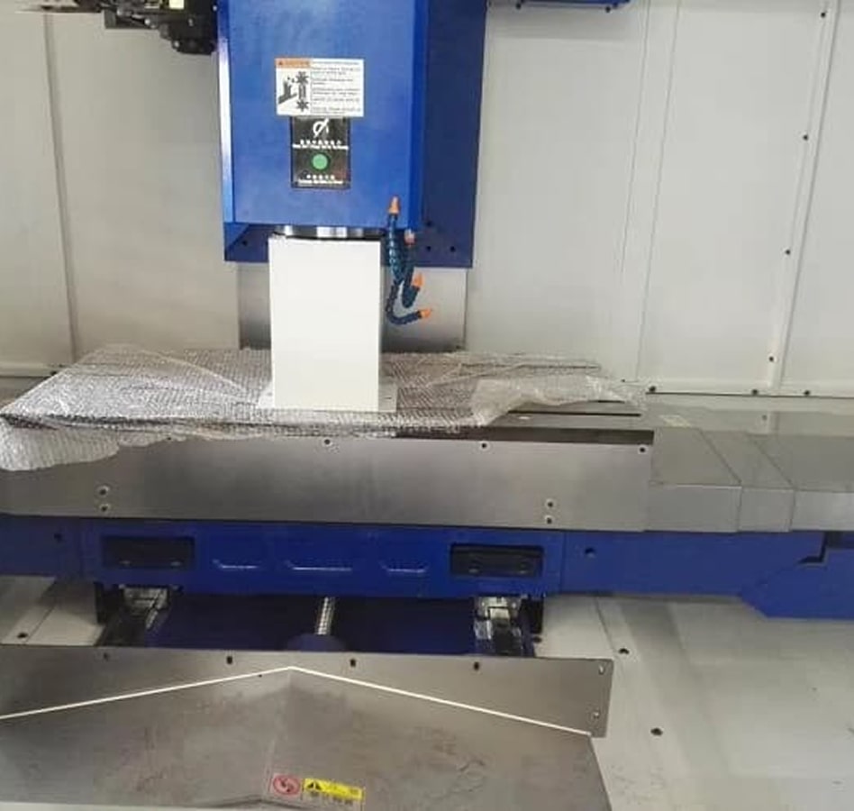 Technician inspecting plastic mold
