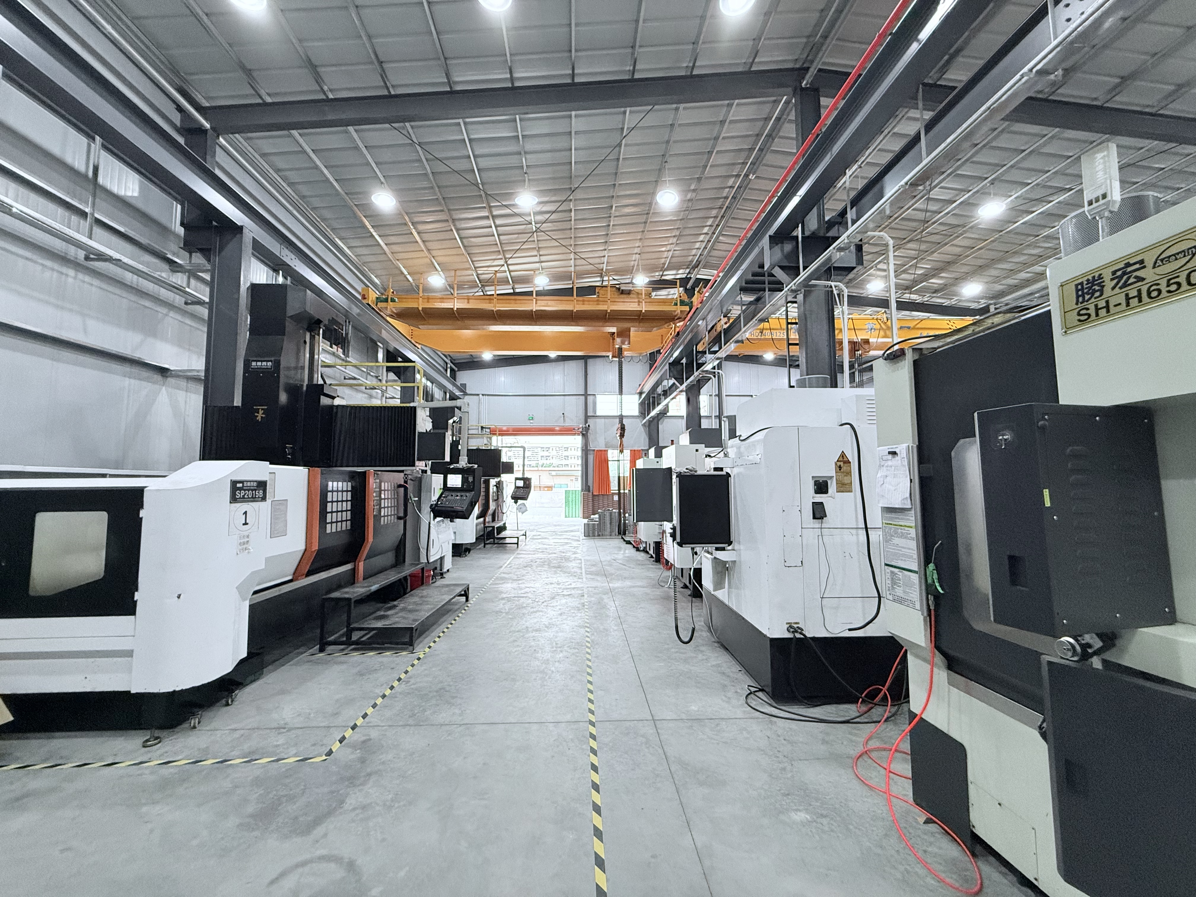Technician inspecting plastic mold