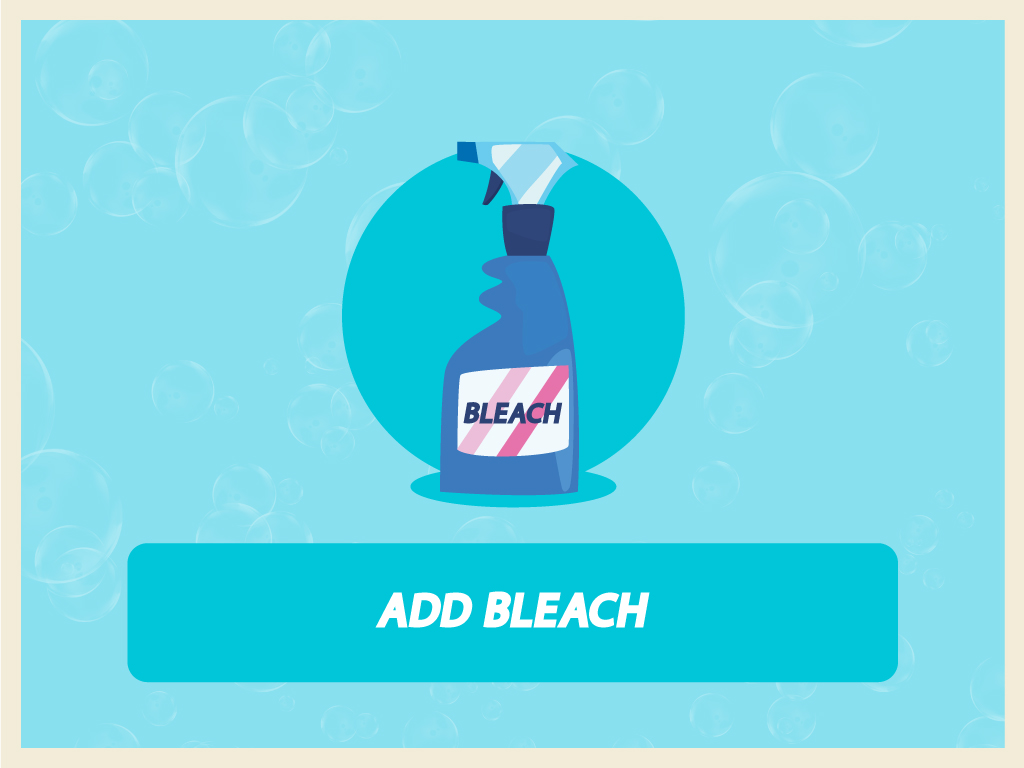Graphics of a bottle of bleach