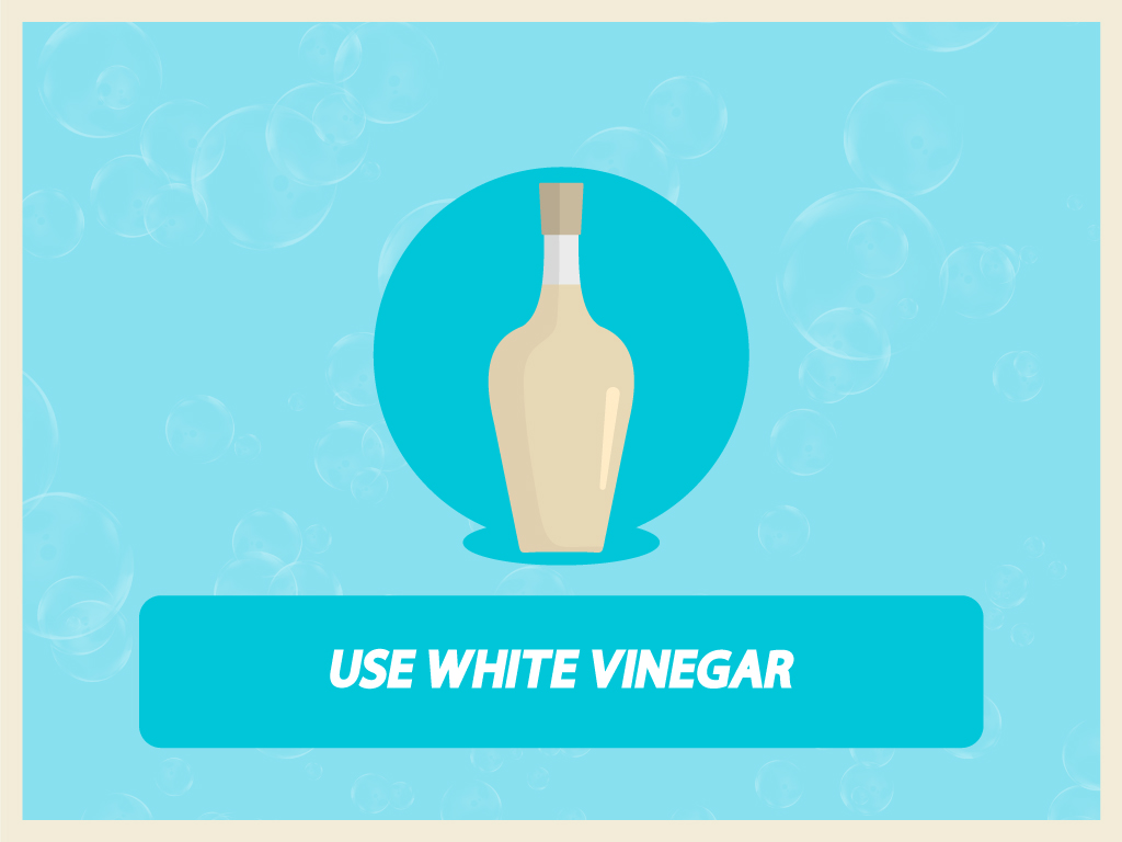 Graphics of a white vinegar bottle