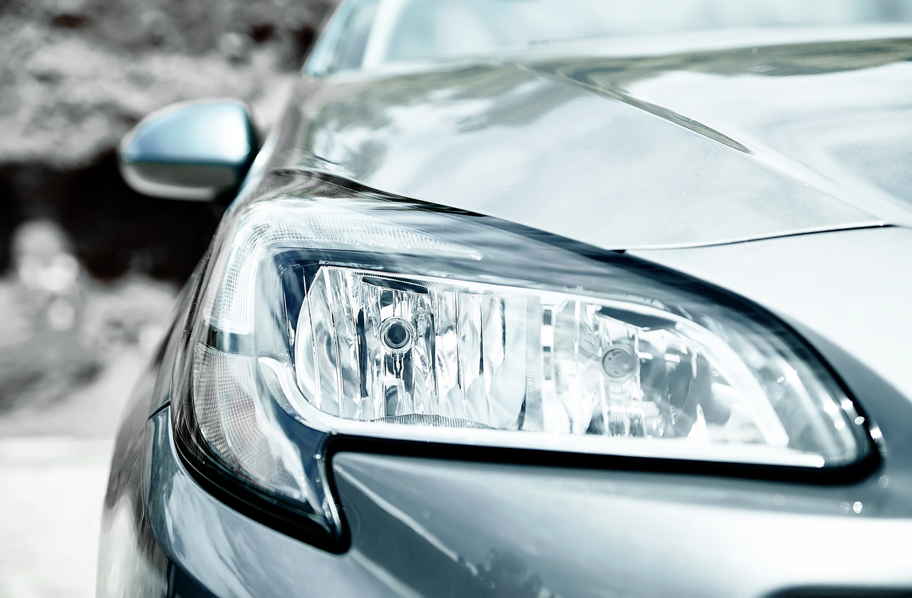 Close up of a car's plastic parts