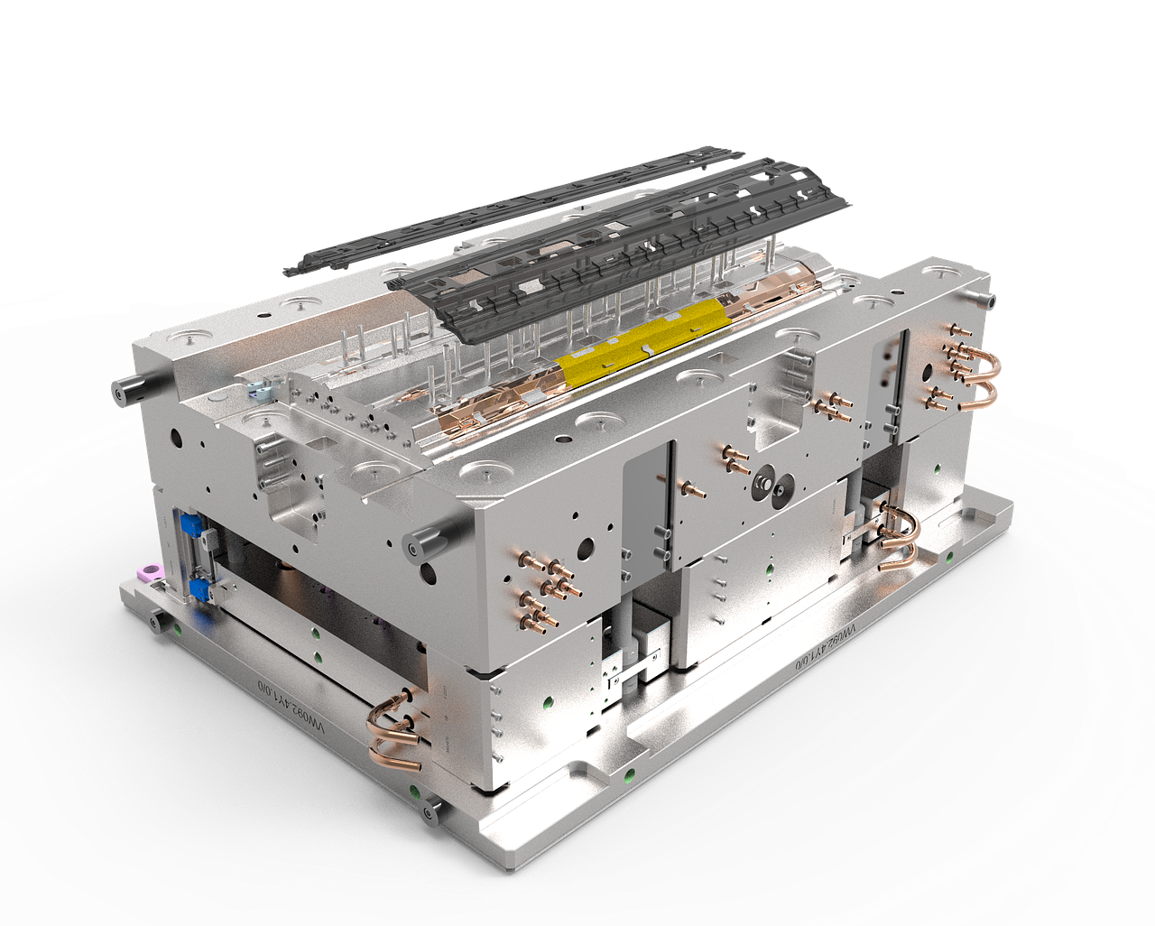 A plastic injection molding machine