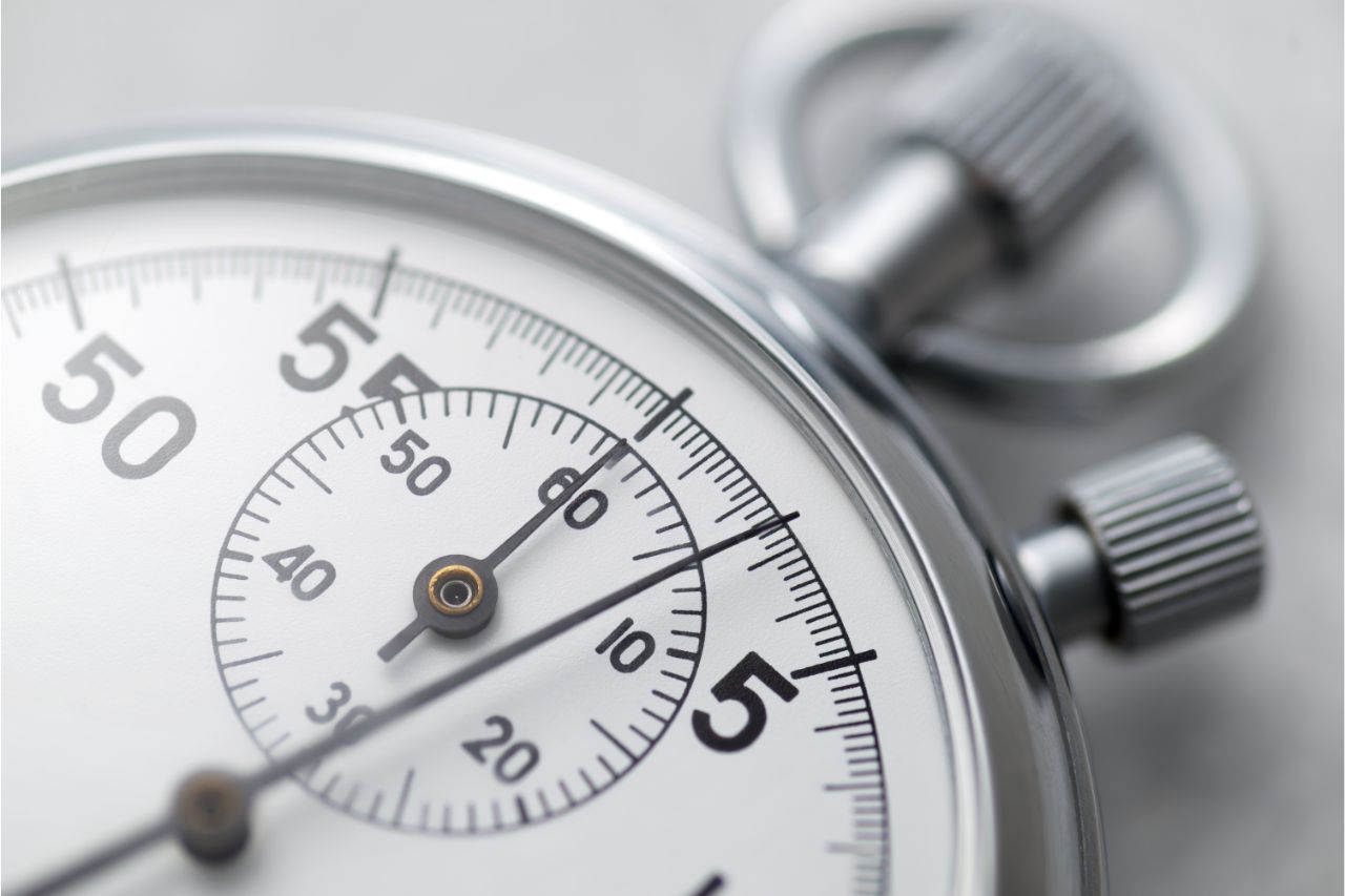 Measuring lead time through a stop watch