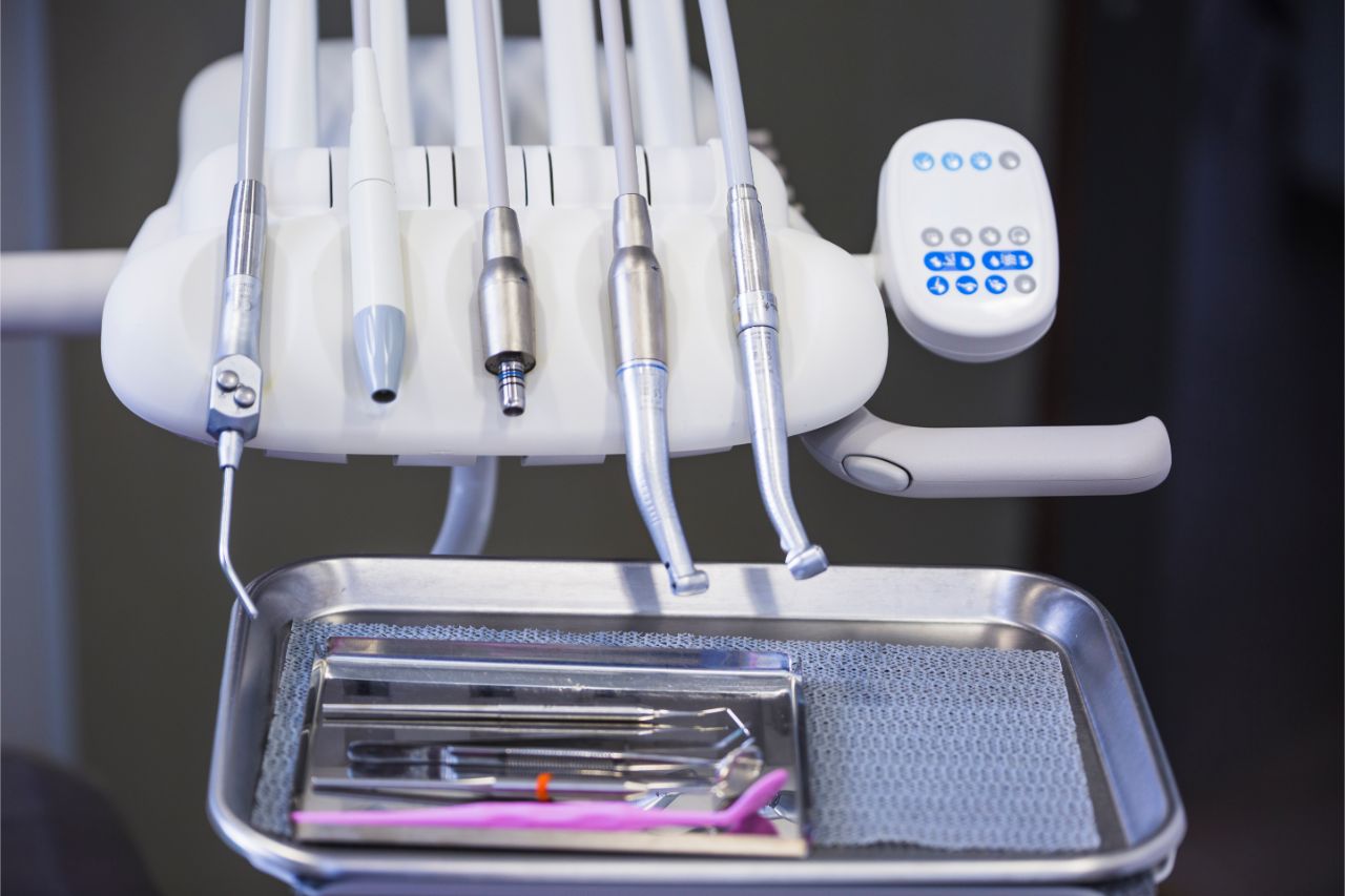 Close up of dental surgical equipment