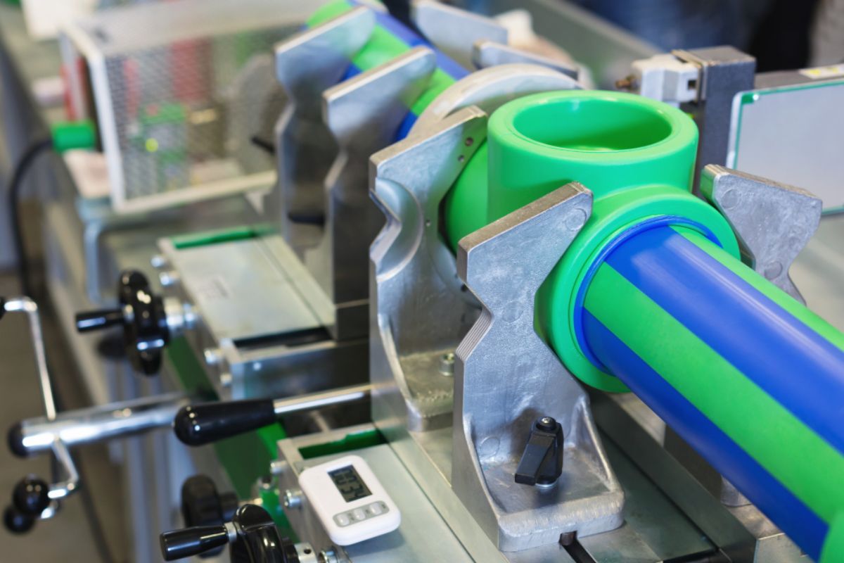 Injection molded platic used in industrial settings