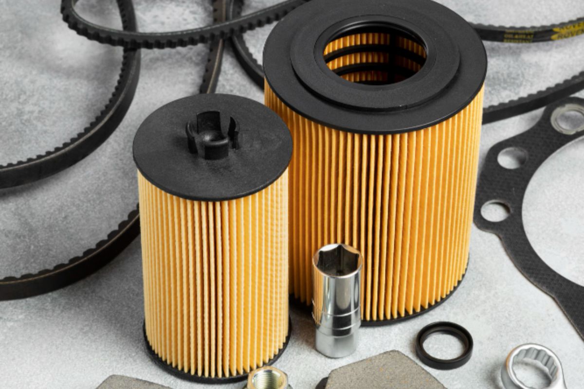 Various plastic parts from an automotive