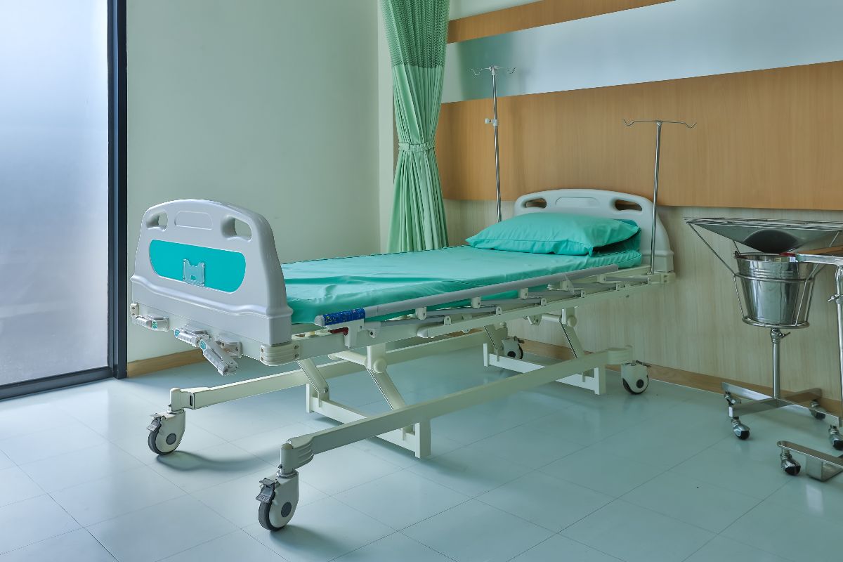 Hospital bed components made through large plastic injection molding