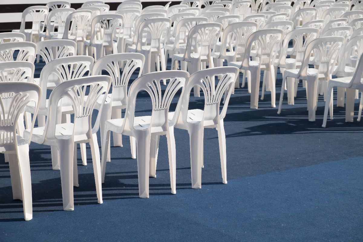 Plastic chairs made through plastic injection molding