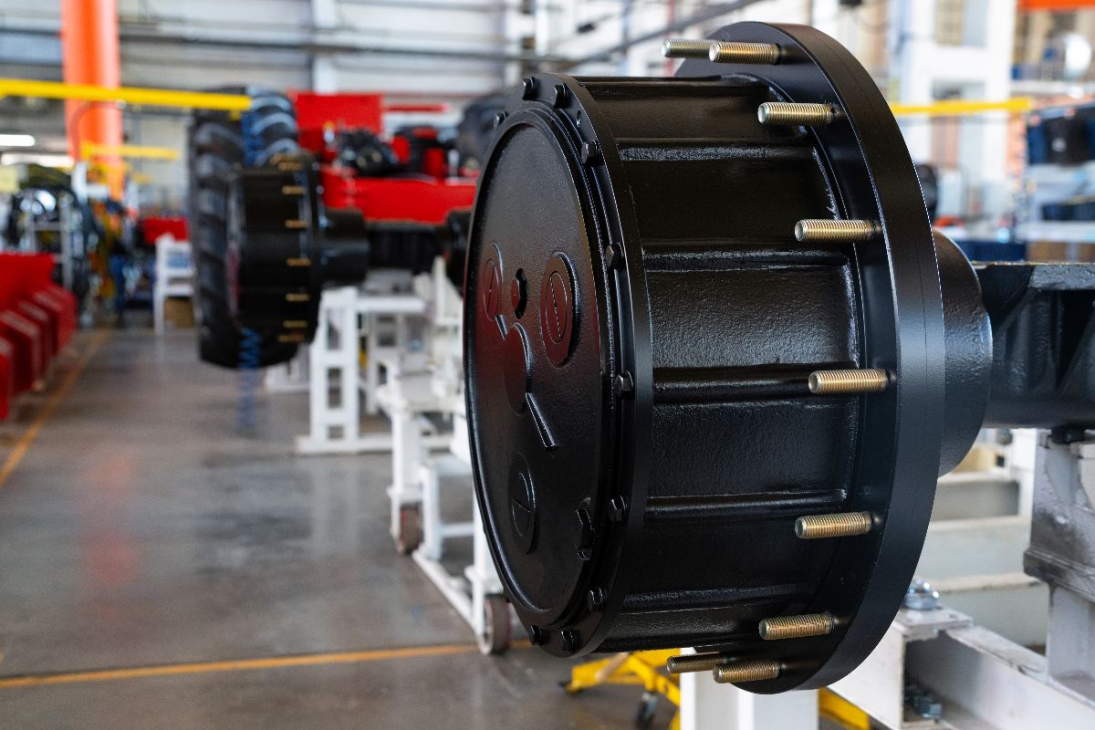 Black injection molded plastic made through standard sizing