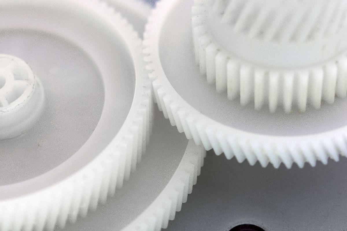 White injection molded plastic to avoid poor material selection